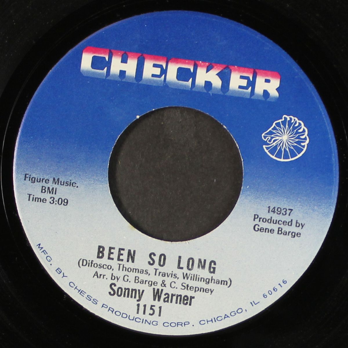 bell bottom blue jeans / been so long by SONNY WARNER