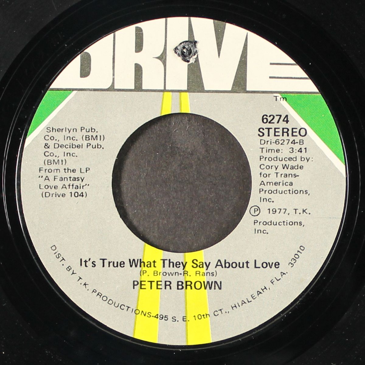 fantasy love affair / it's true what they say about love by PETER BROWN