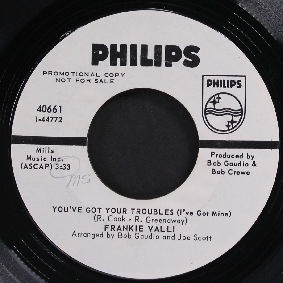 you've got your troubles / a dream of kings by FRANKIE VALLI