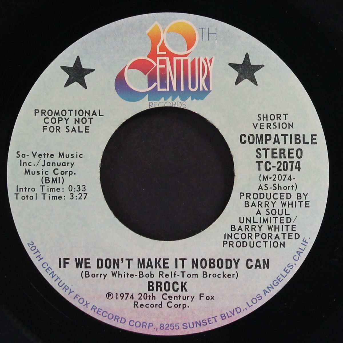 if we don't make it, nobody can / short by BROCK
