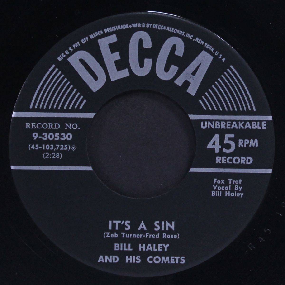 mary, mary lou / it's a sin by BILL HALEY