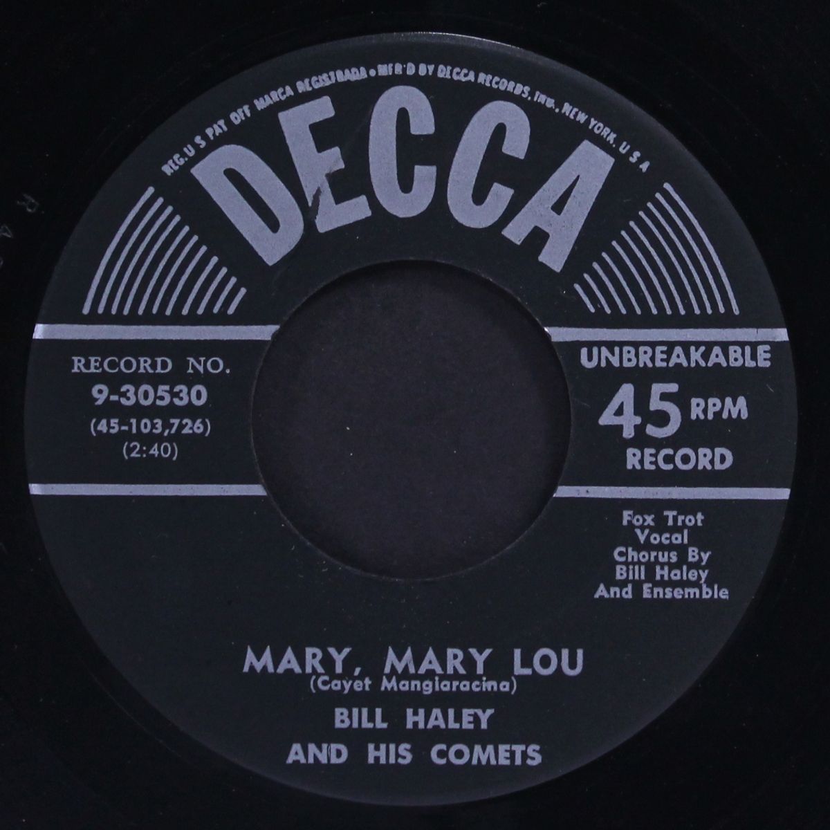 mary, mary lou / it's a sin by BILL HALEY