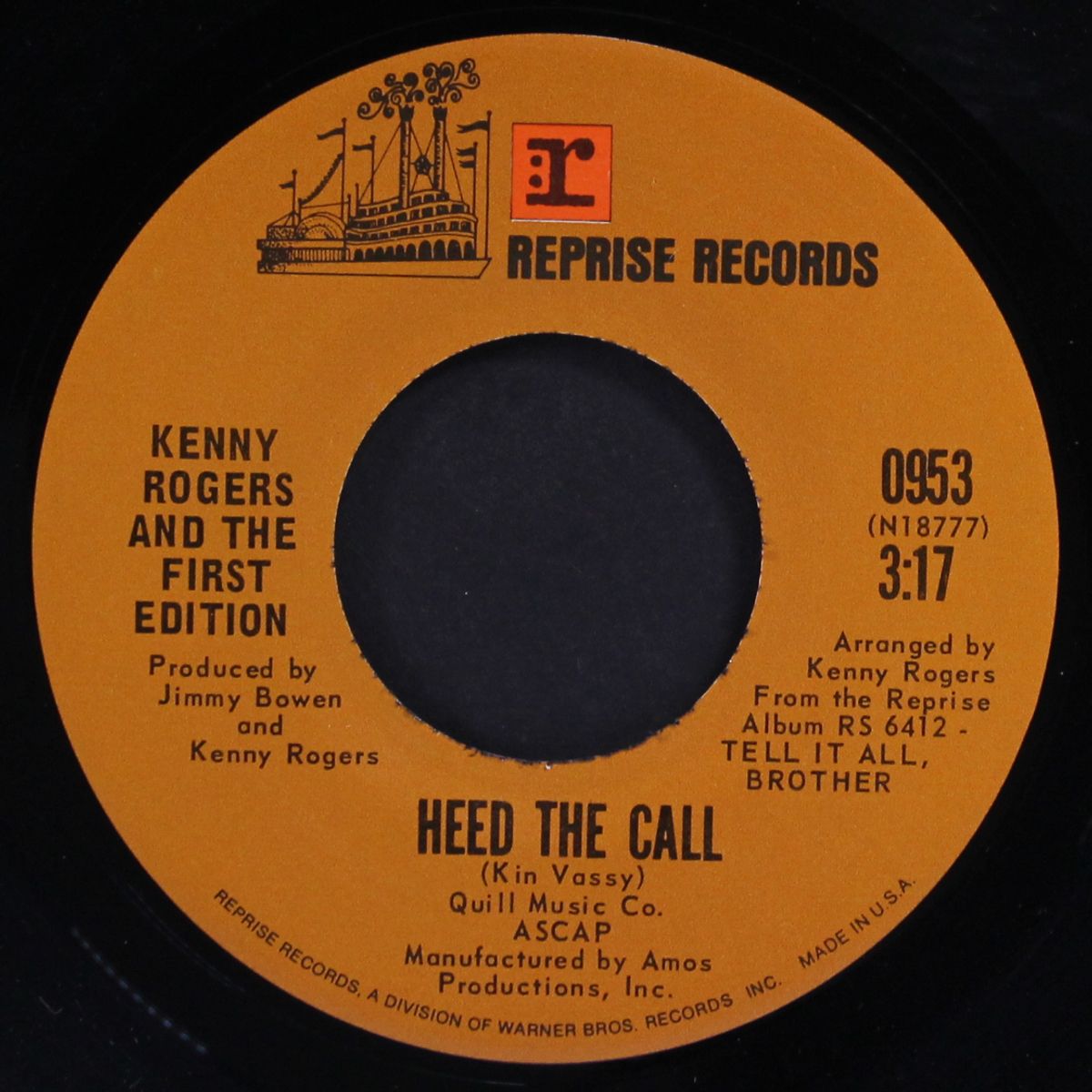 heed the call / a stranger in my place by KENNY ROGERS & FIRST EDITION