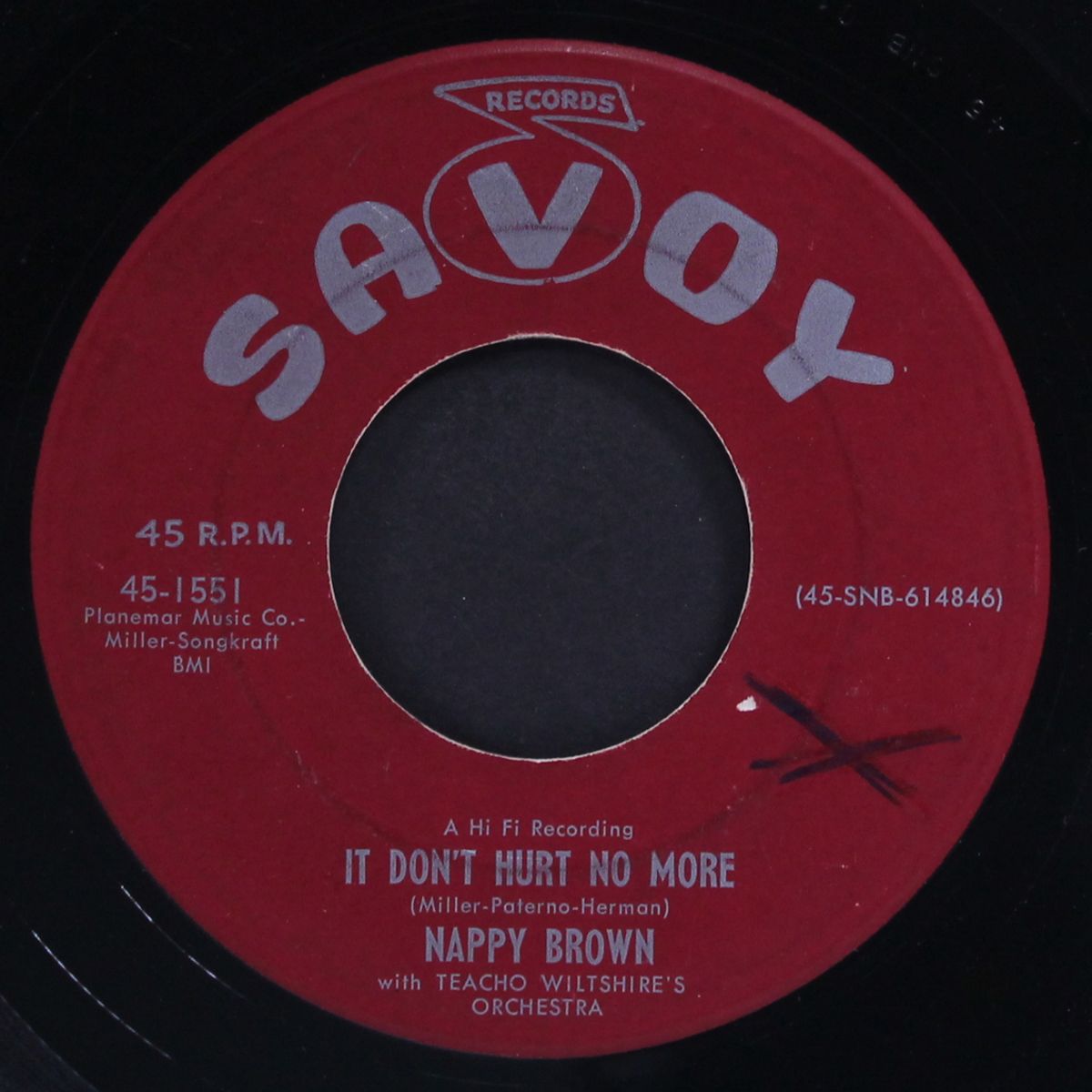 my baby / it don't hurt no more by NAPPY BROWN