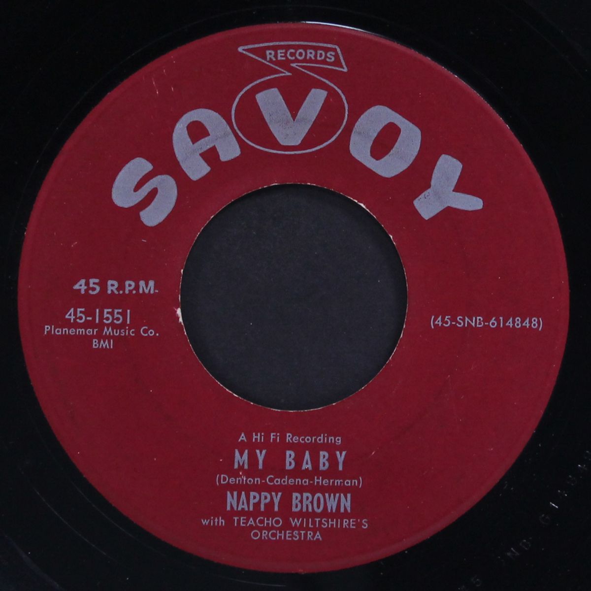 my baby / it don't hurt no more by NAPPY BROWN