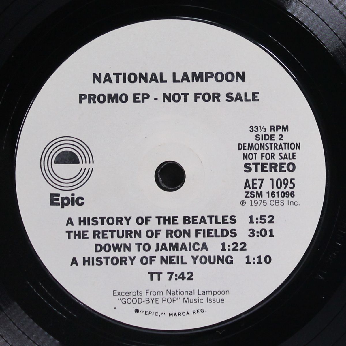 good-bye pop promo ep by NATIONAL LAMPOON