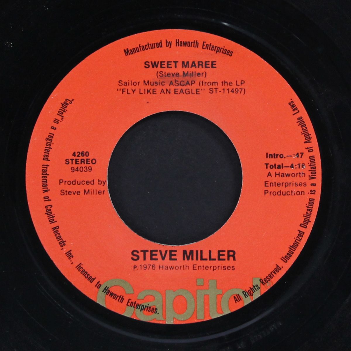 take the money & run / sweet maree by STEVE MILLER