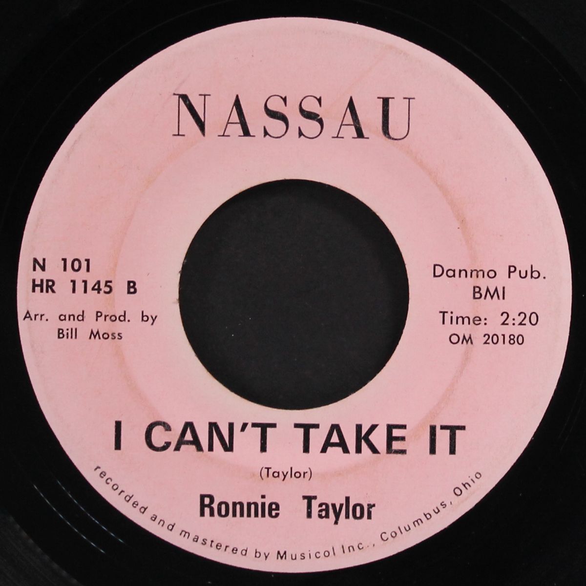 i can't take it / without love by RONNIE TAYLOR