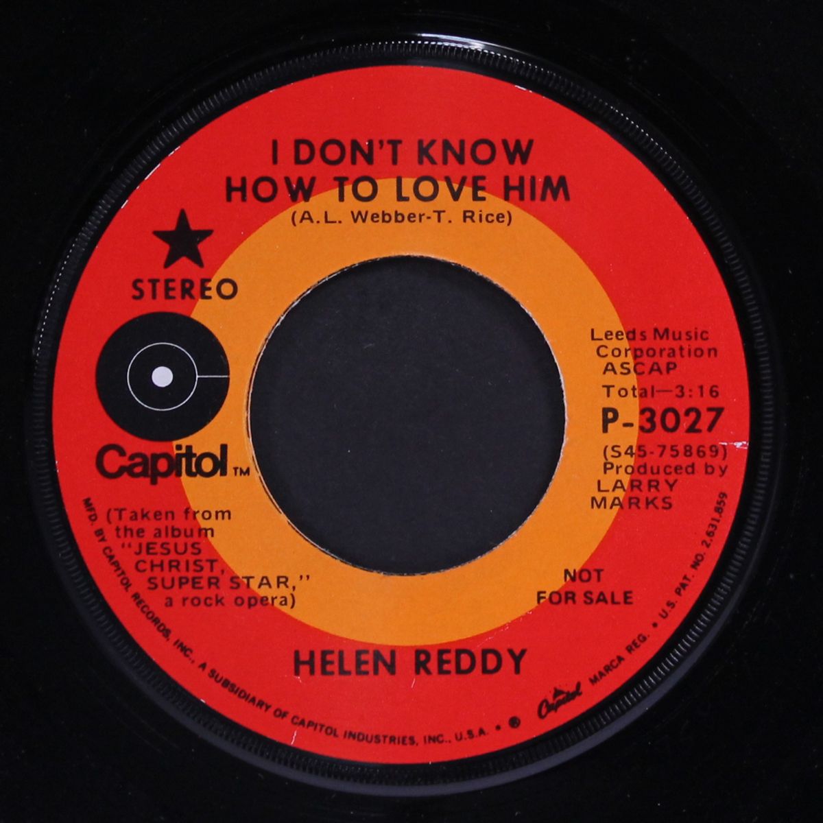 i don't know how to love him / i believe in music by HELEN REDDY