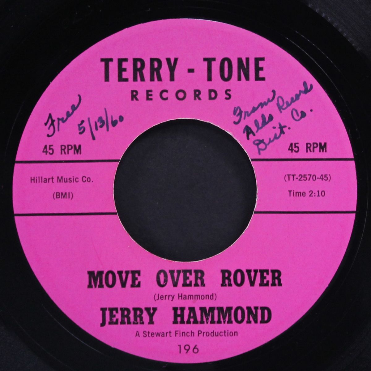 move over rover / everybody's got a baby by JERRY HAMMOND