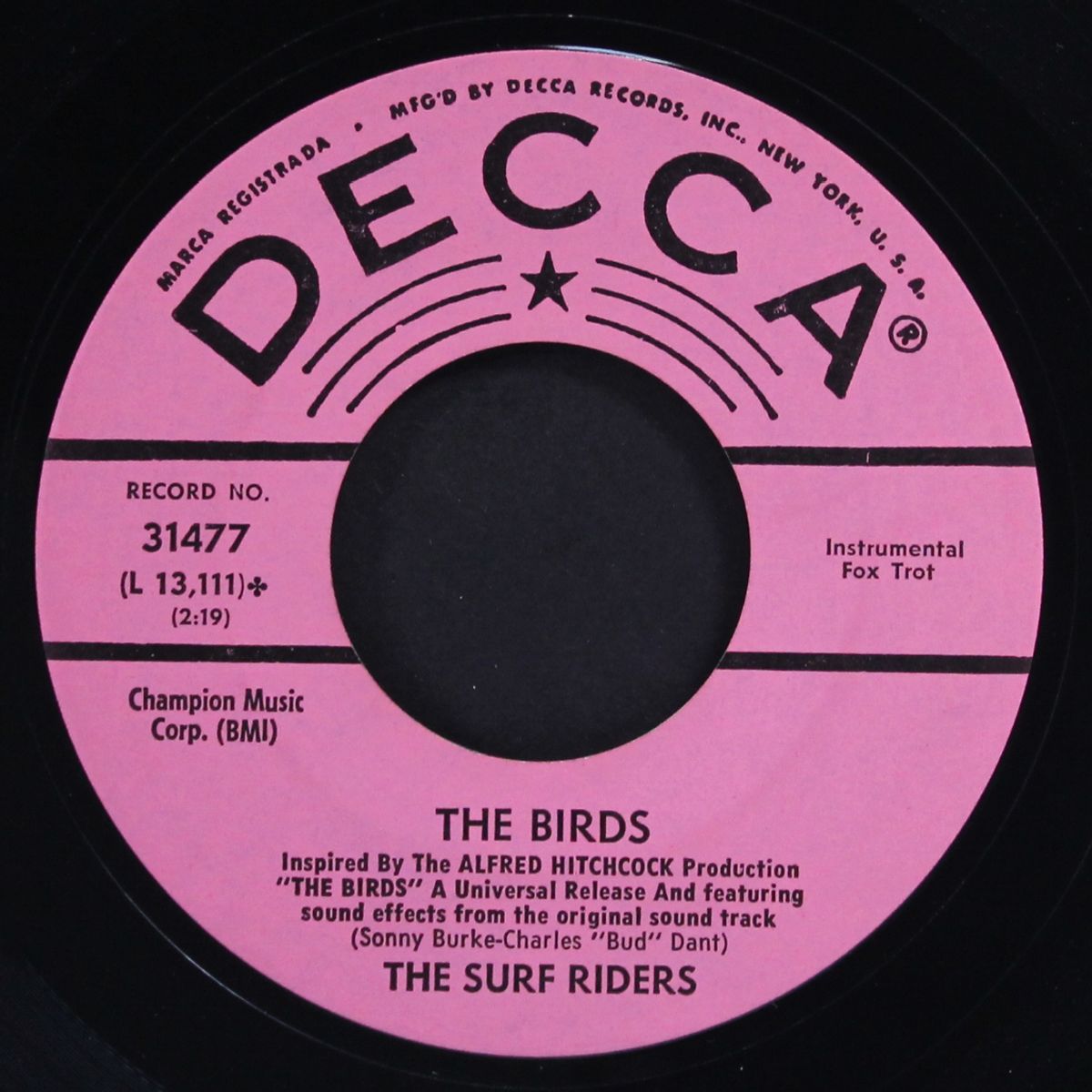 the birds / blues for the birds by SURF RIDERS