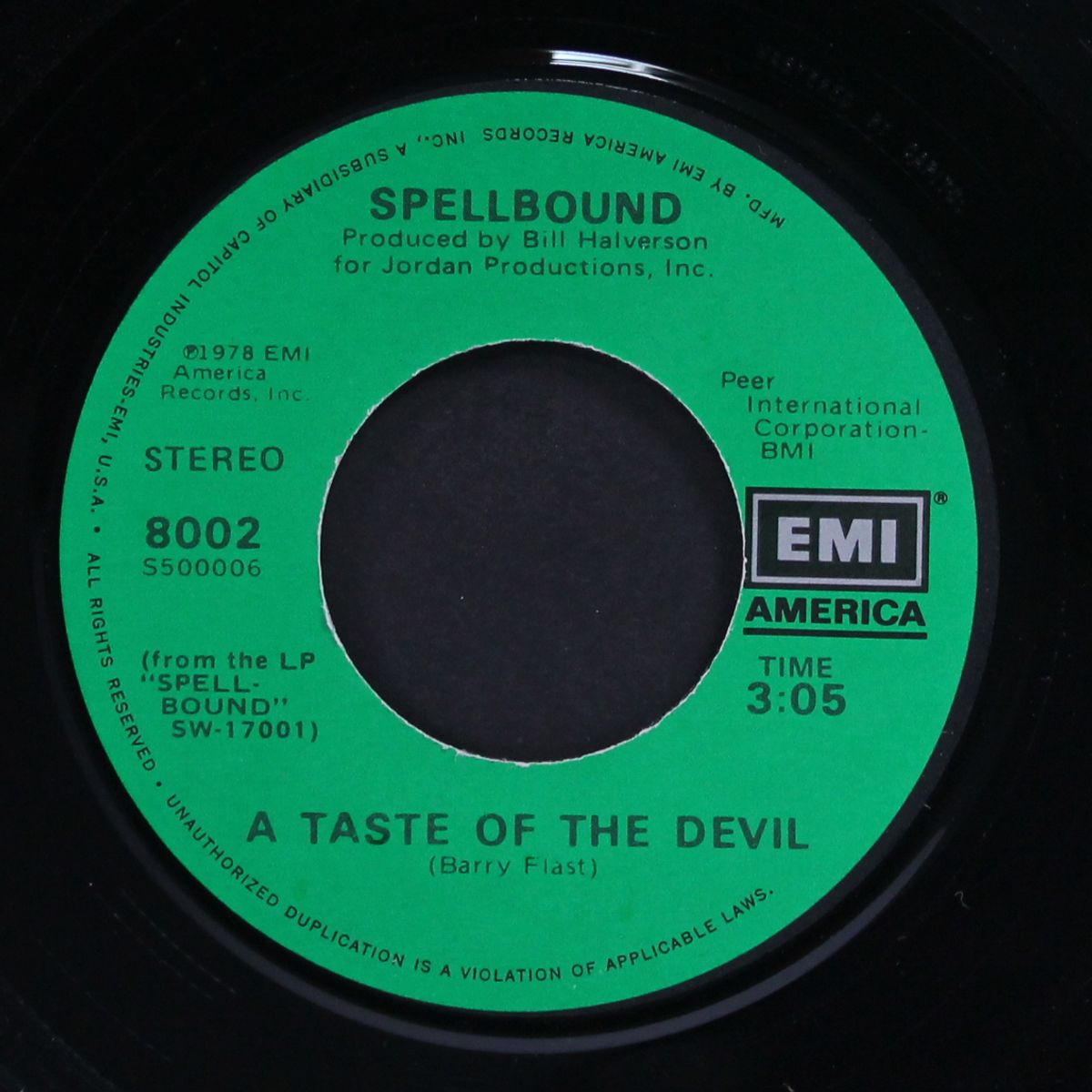 rumor at the honky tonk / a taste of the devil by SPELLBOUND
