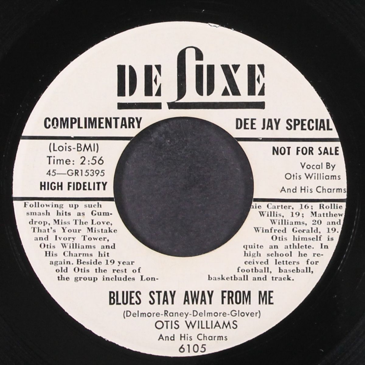 pardon me / blues stay away from me by OTIS WILLIAMS & CHARMS