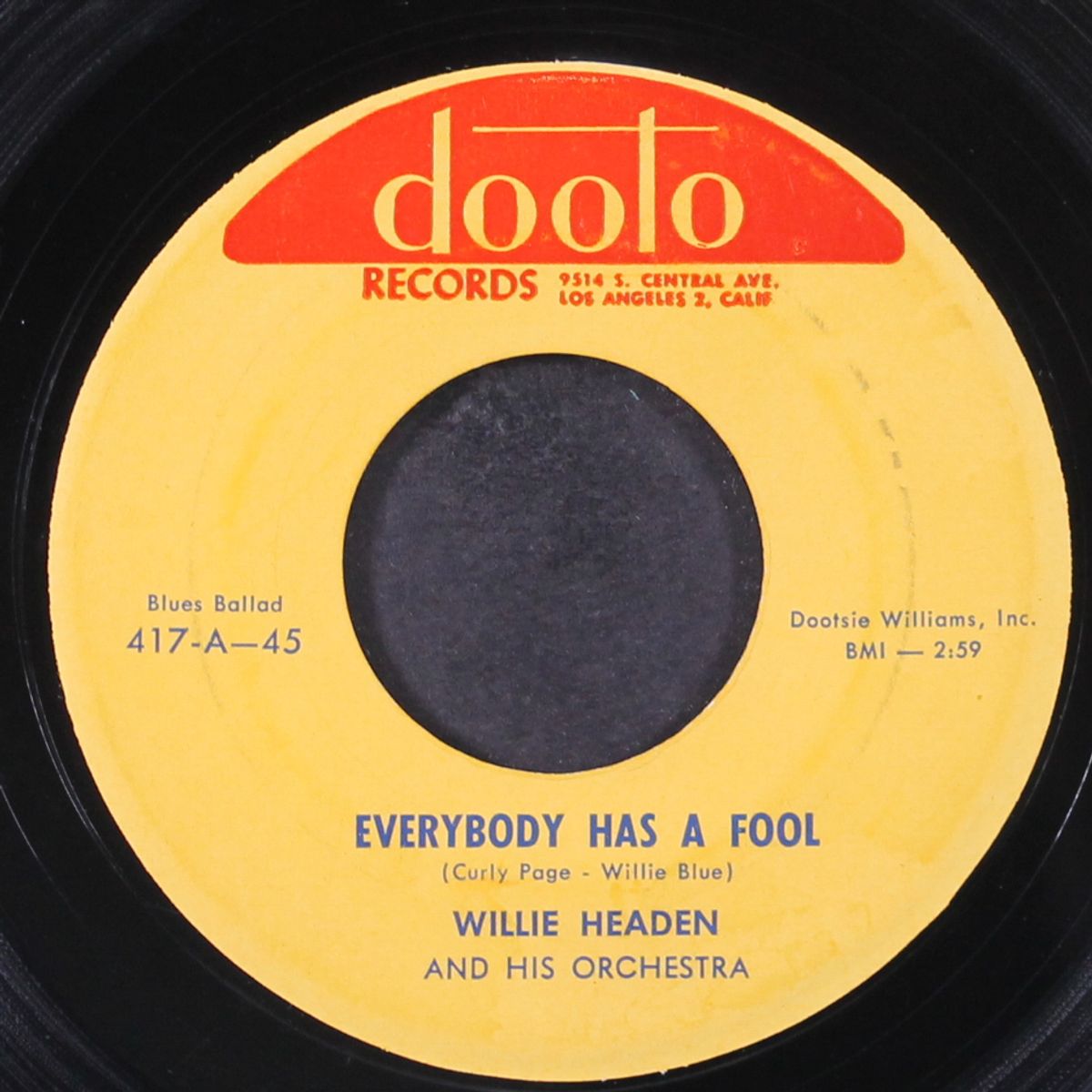 fun on saturday night / everybody has a fool by WILLIE HEADEN
