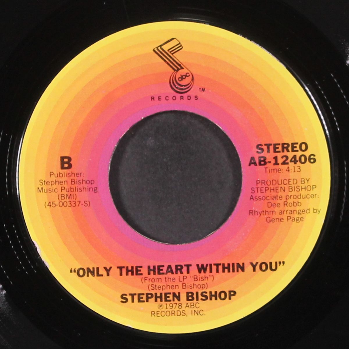 everybody needs love / only the heart within you by STEPHEN BISHOP