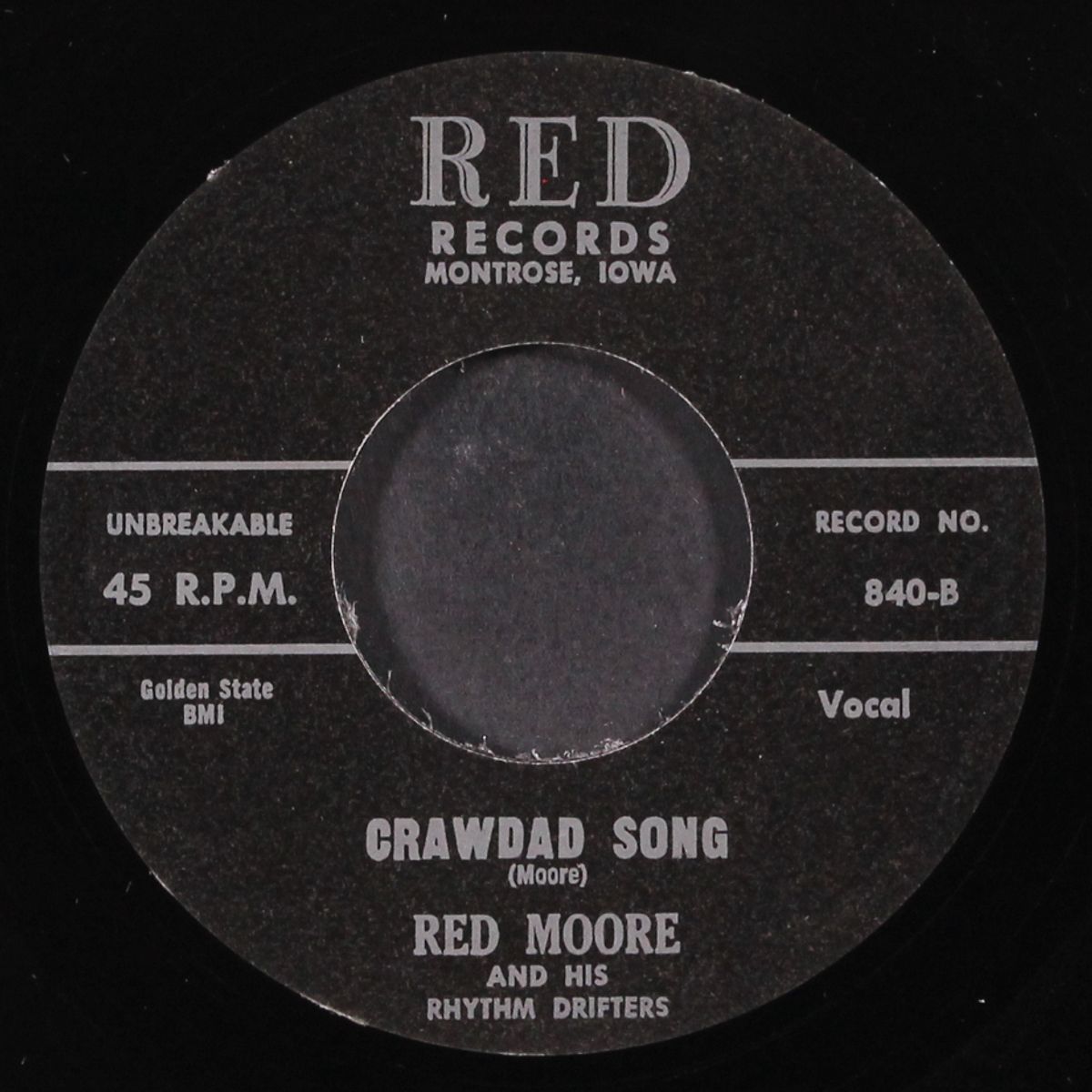 crawdad song / i'll miss you when you're gone by RED MOORE