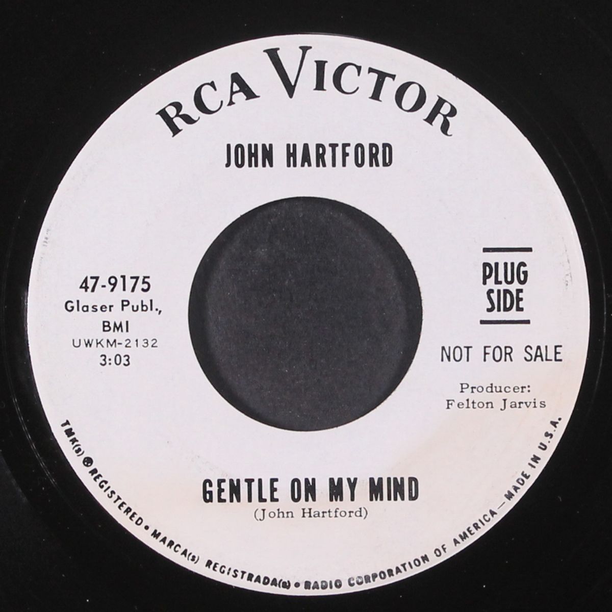 gentle on my mind by JOHN HARTFORD