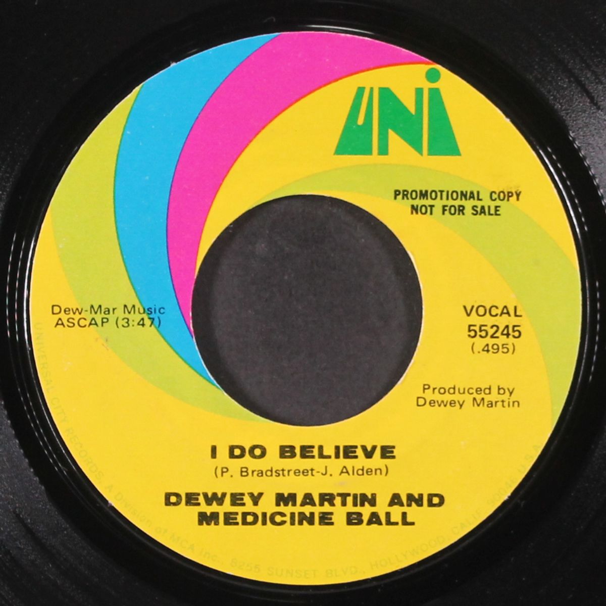 i do believe / indian child by DEWEY MARTIN & MEDICINE BALL