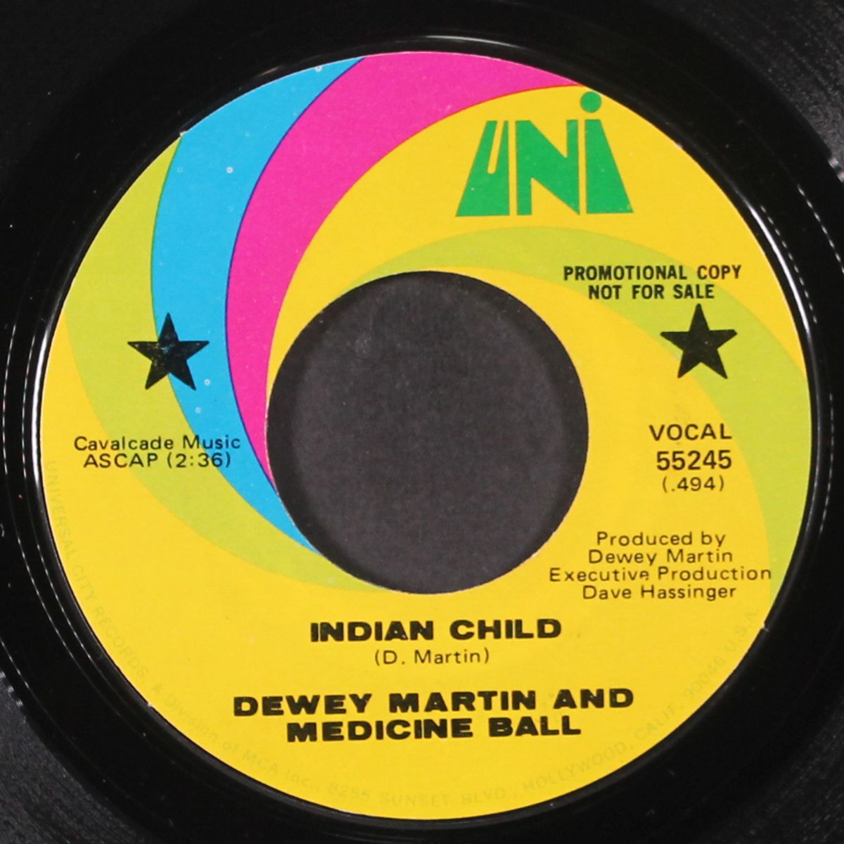 i do believe / indian child by DEWEY MARTIN & MEDICINE BALL
