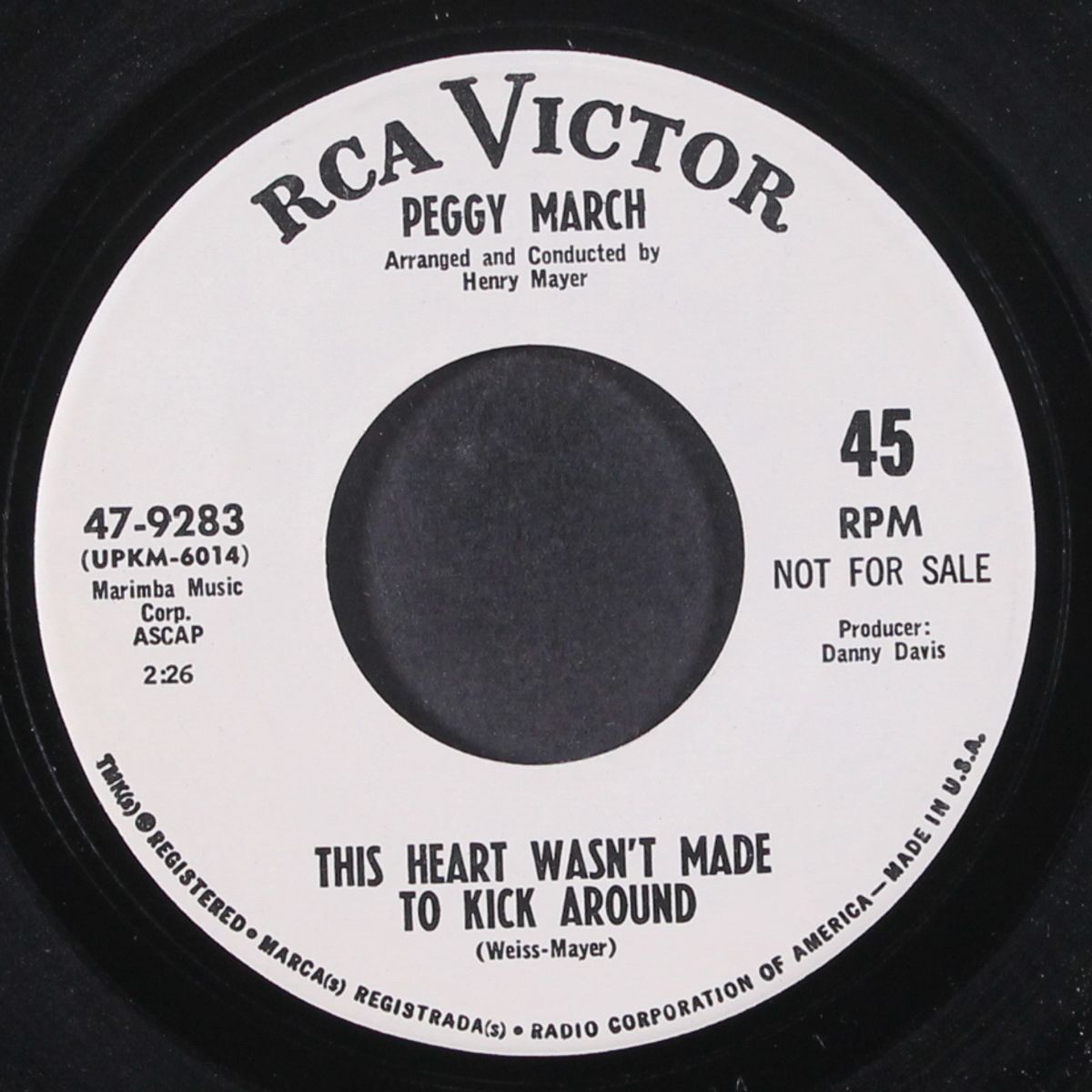 this heart wasn't made to kick around / foolin' around by PEGGY MARCH