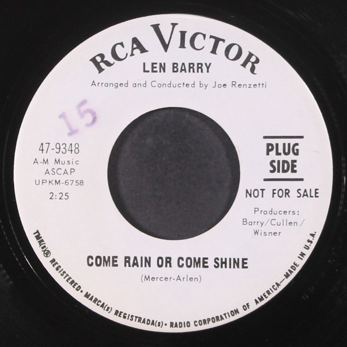 the abc's of love / come rain or come shine by LEN BARRY