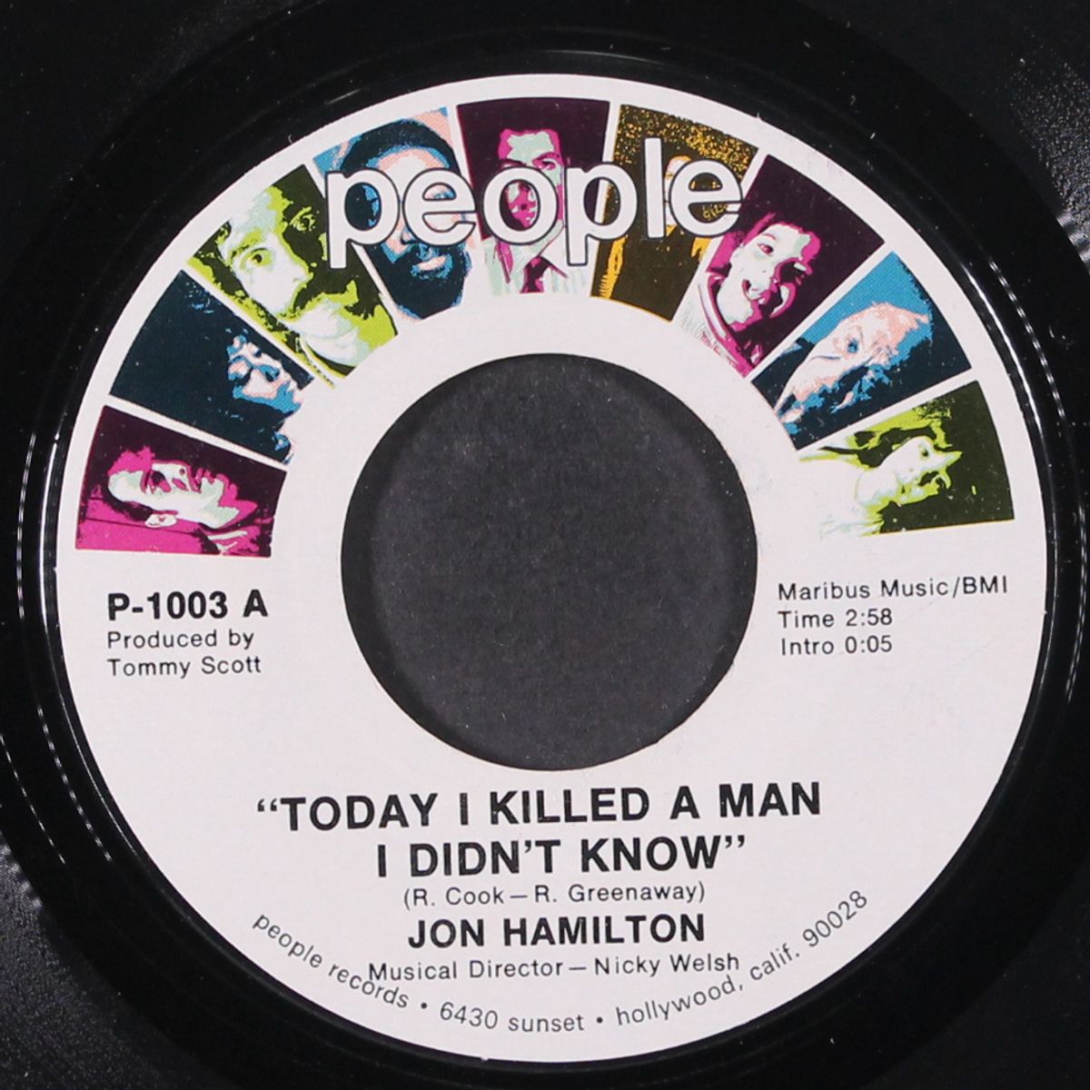 today i killed a man i didn't know by JON HAMILTON