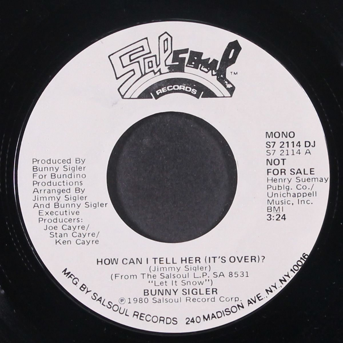 how can i tell her (it's over?) / mono by BUNNY SIGLER
