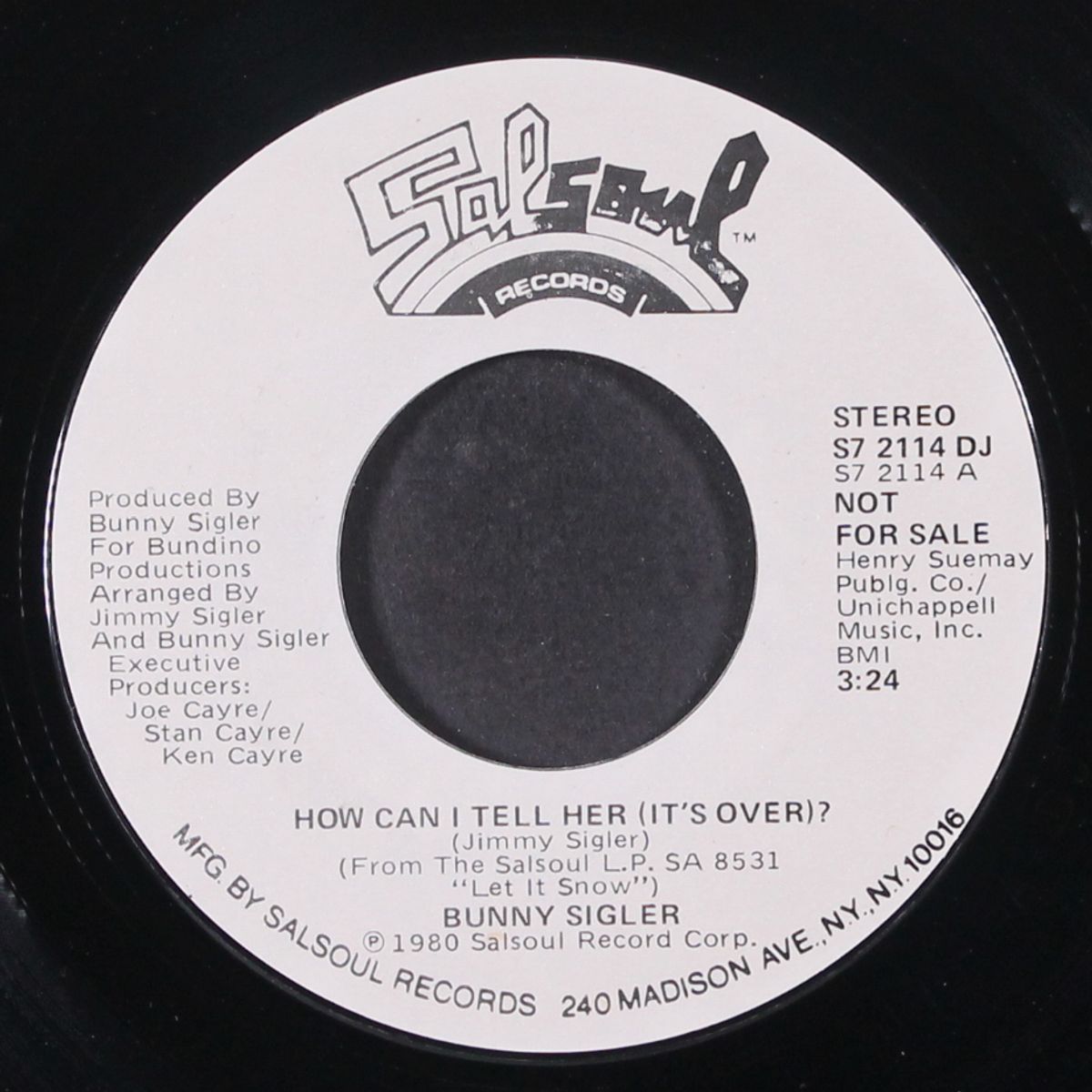 how can i tell her (it's over?) / mono by BUNNY SIGLER