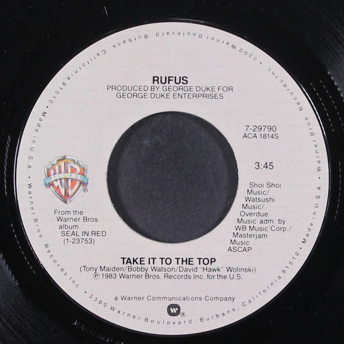 take it to the top by RUFUS