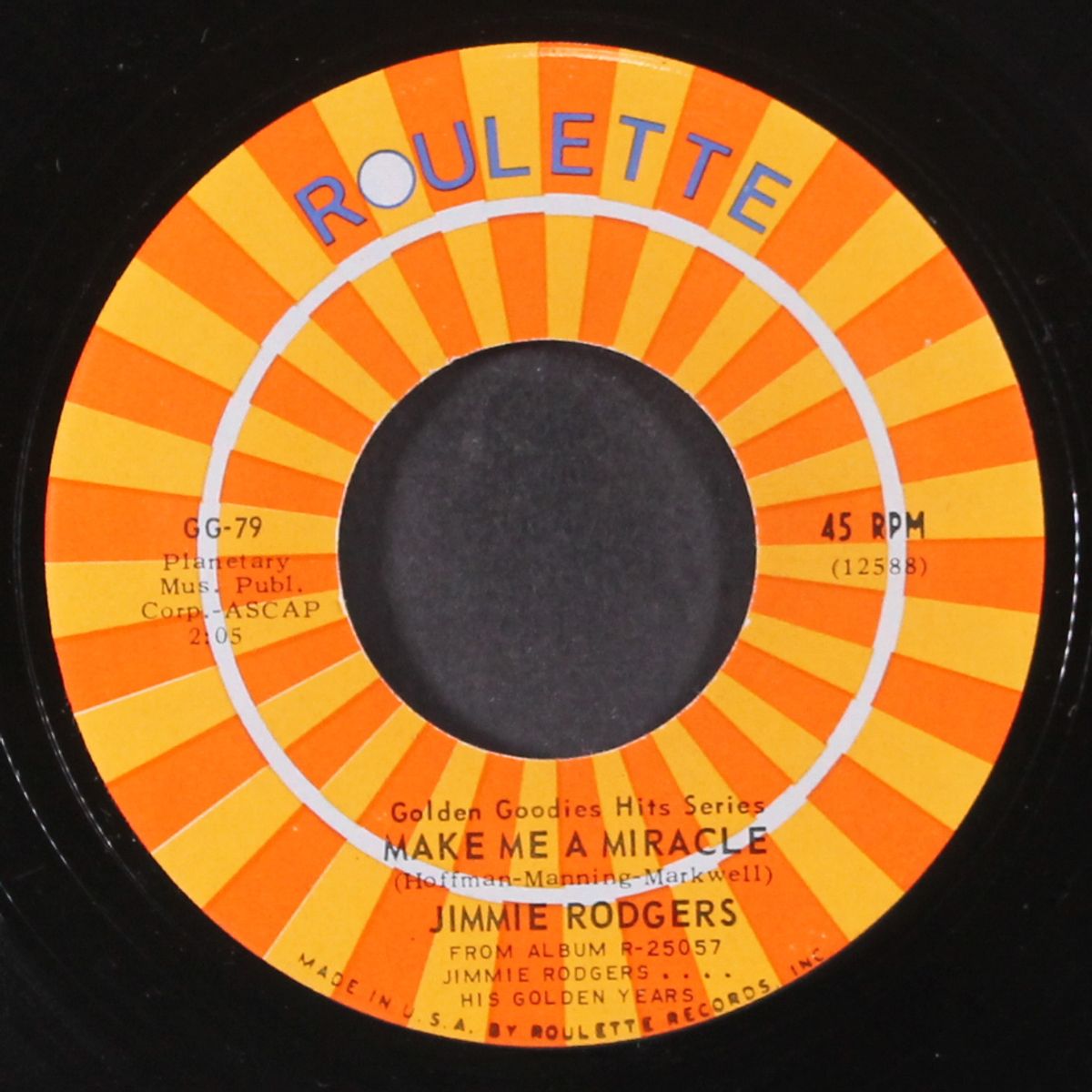 make me a miracle / bimbombey by JIMMIE RODGERS