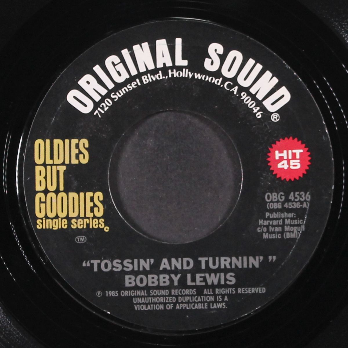 one track mind / tossin' and turnin' by BOBBY LEWIS