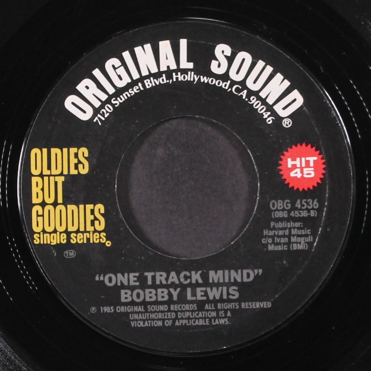 one track mind / tossin' and turnin' by BOBBY LEWIS