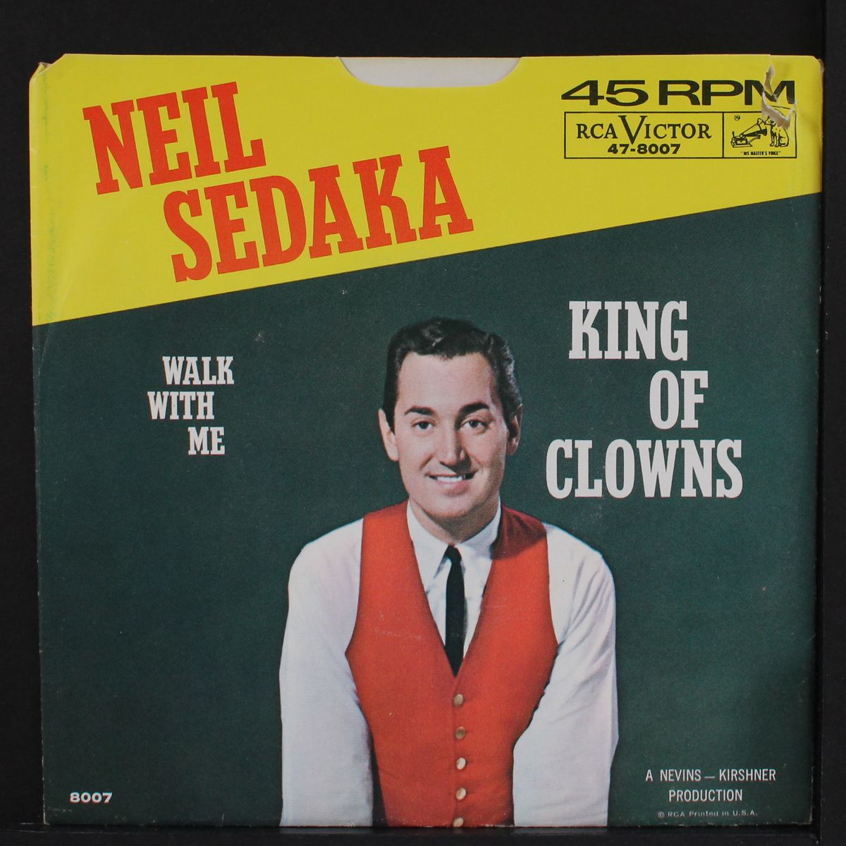 king of clowns / walk with me by NEIL SEDAKA
