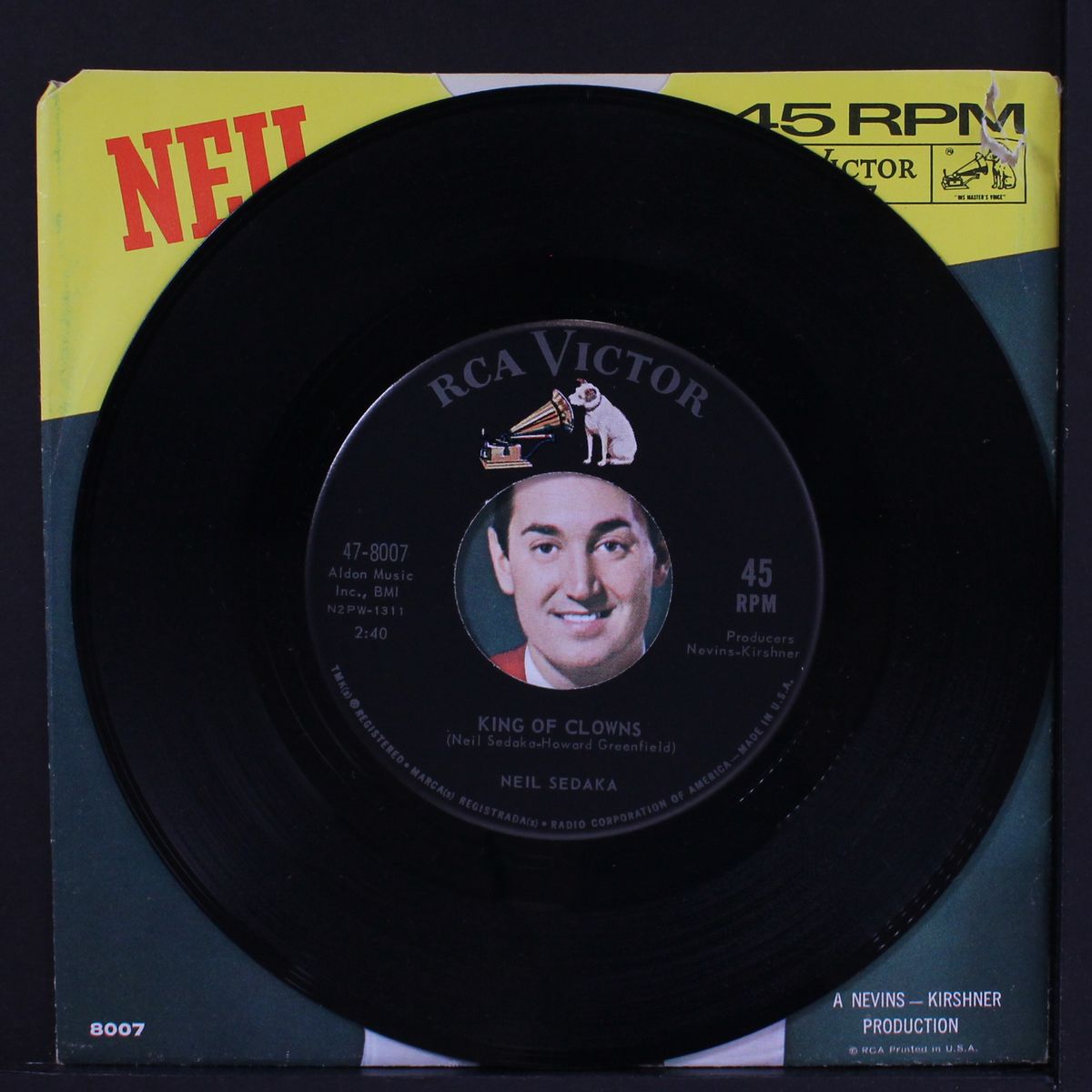 king of clowns / walk with me by NEIL SEDAKA