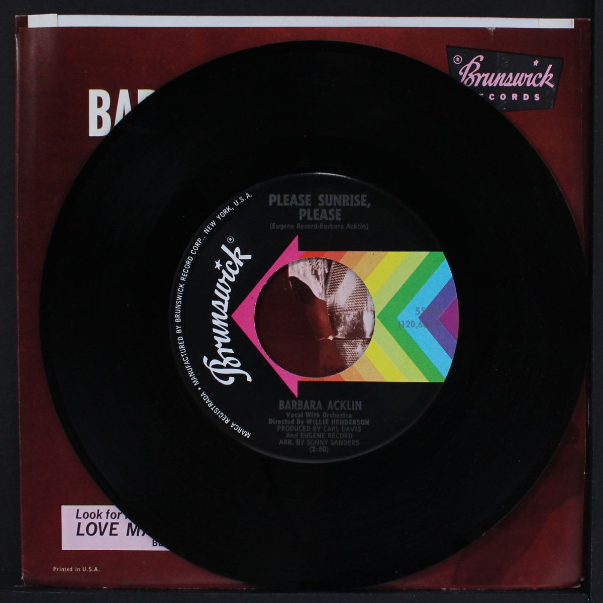 just ain't no love / please sunrise, please by BARBARA ACKLIN