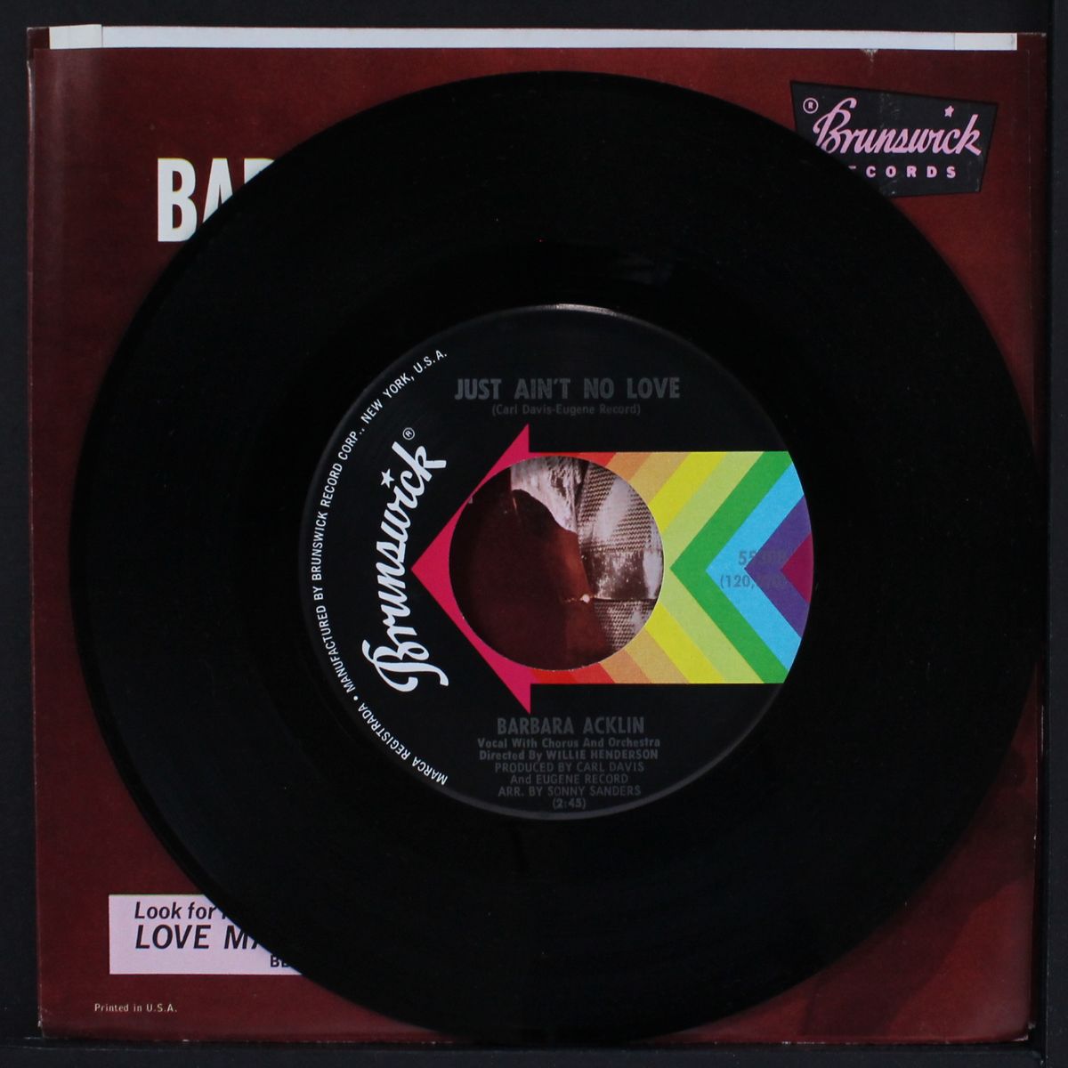 just ain't no love / please sunrise, please by BARBARA ACKLIN