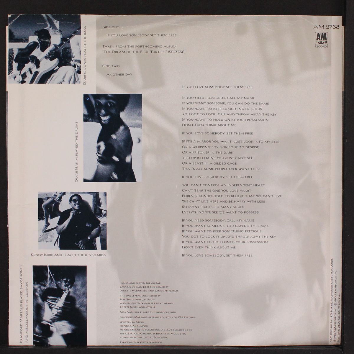 if you love somebody set them free by STING