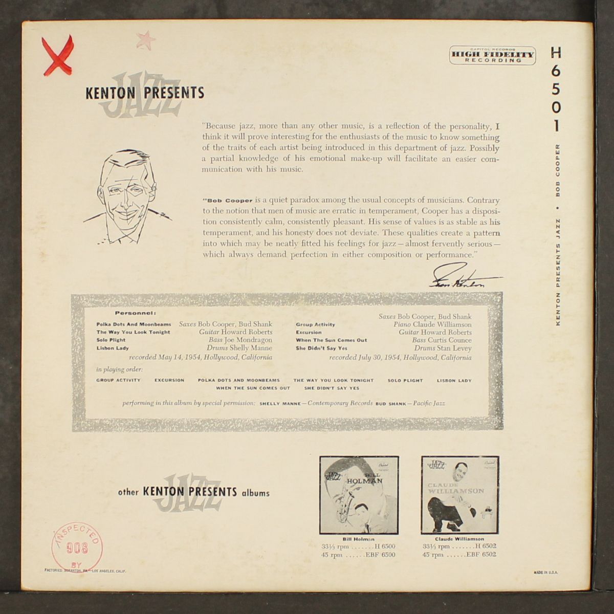 kenton presents jazz by BOB COOPER