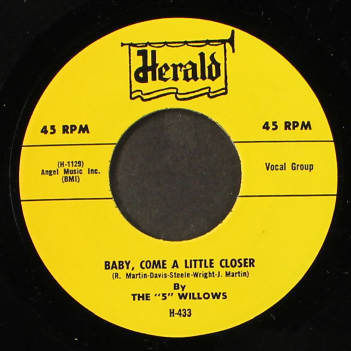 lay your head on my shoulder / baby, come a little closer by FIVE WILLOWS