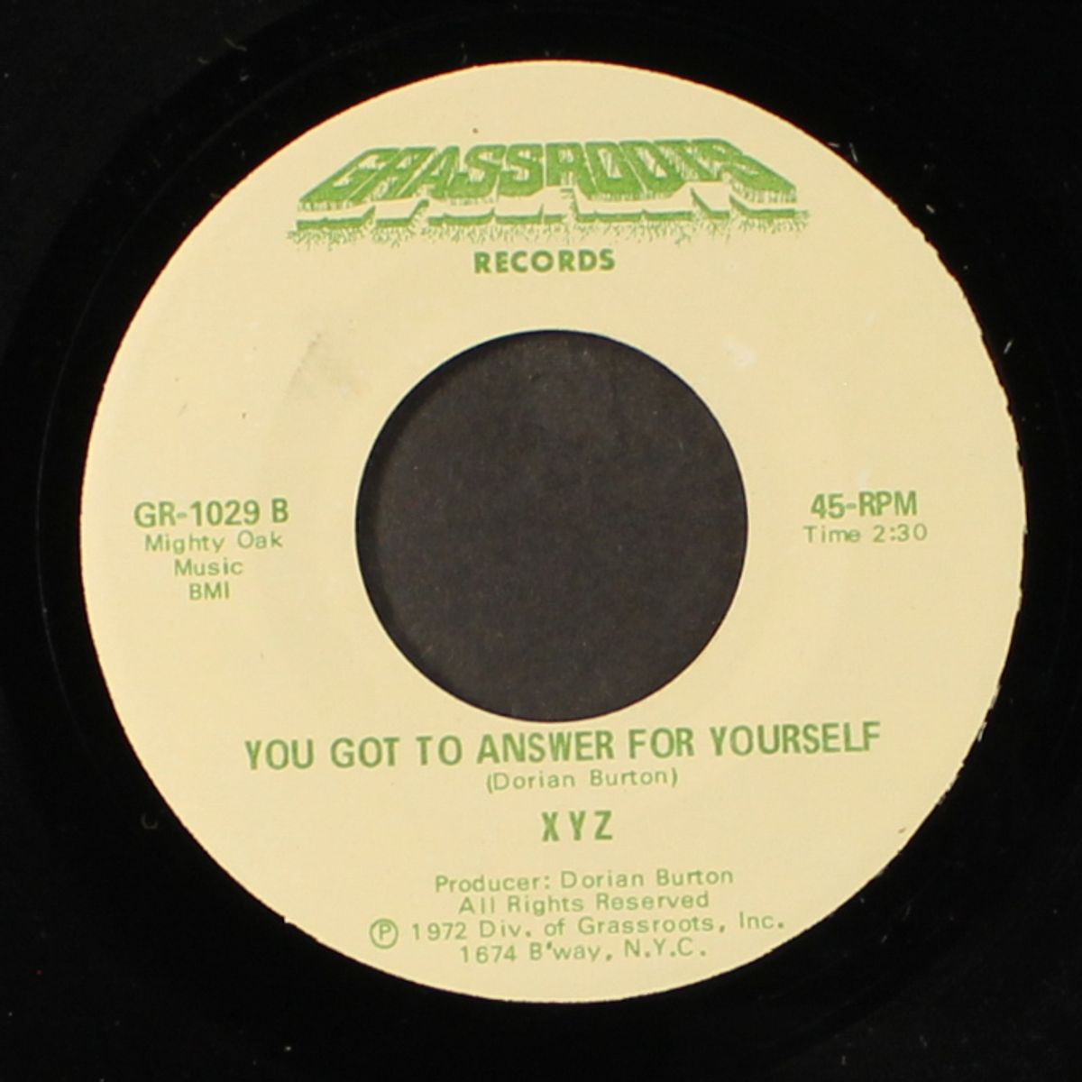 too much powder in the keg / you got to answer for yourself by XYZ