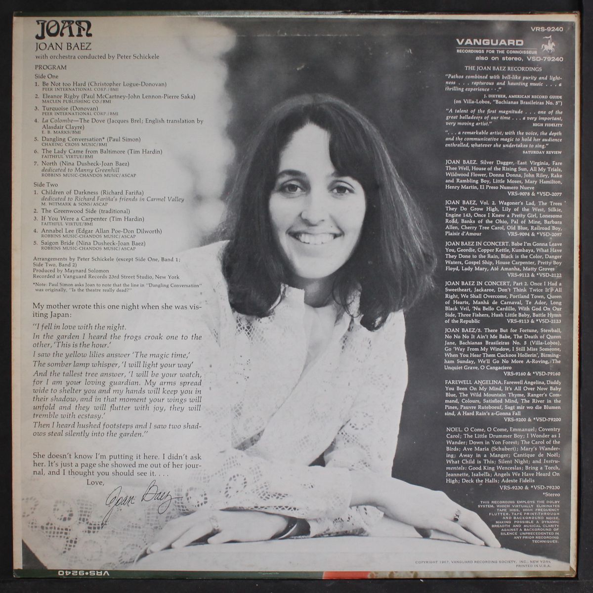 joan by JOAN BAEZ