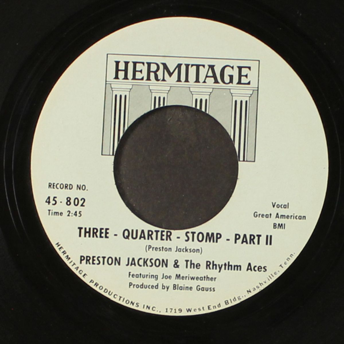 three-quarter-stomp by PRESTON JACKSON & RHYTHM ACES