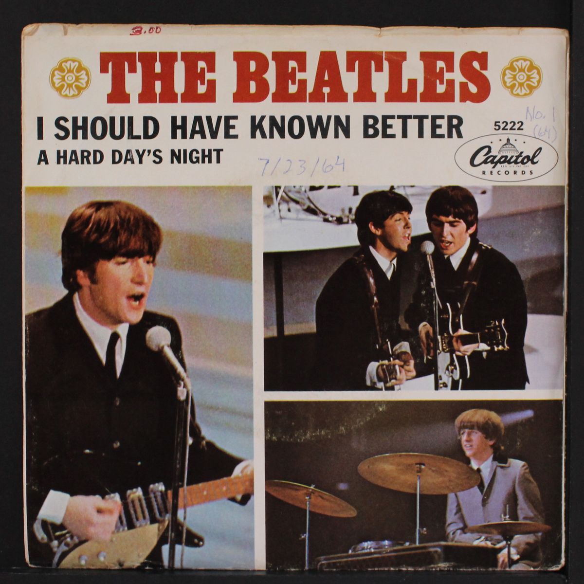 a hard day's night / i should have known better by BEATLES