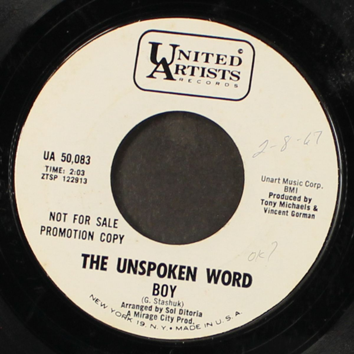 boy / nobody's nothing by UNSPOKEN WORD