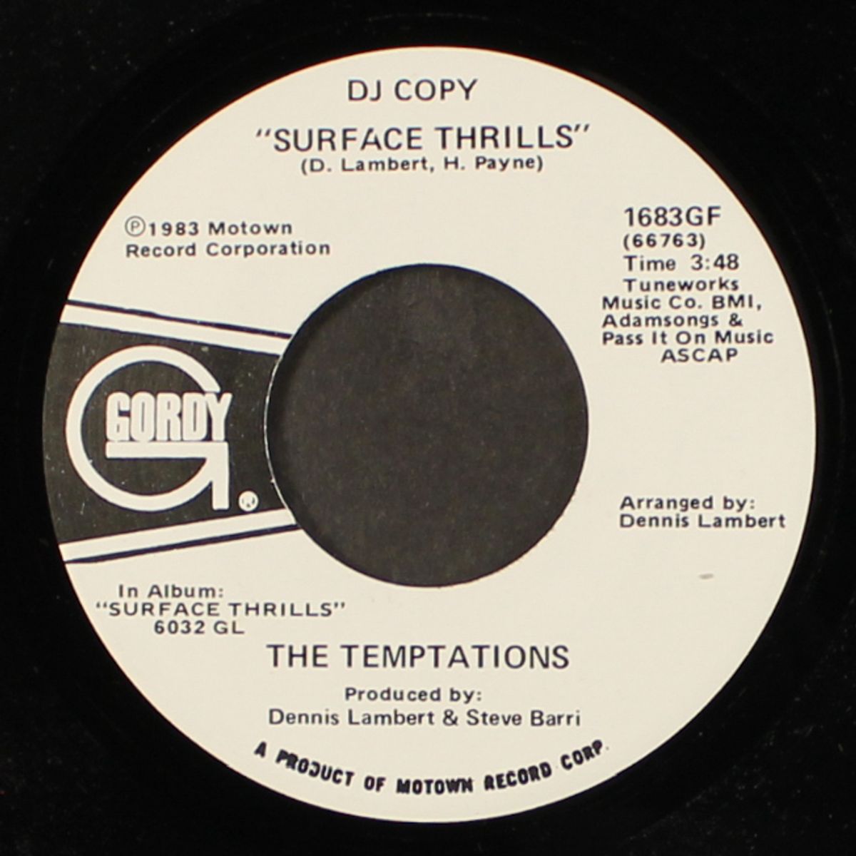 surface thrills / same by TEMPTATIONS