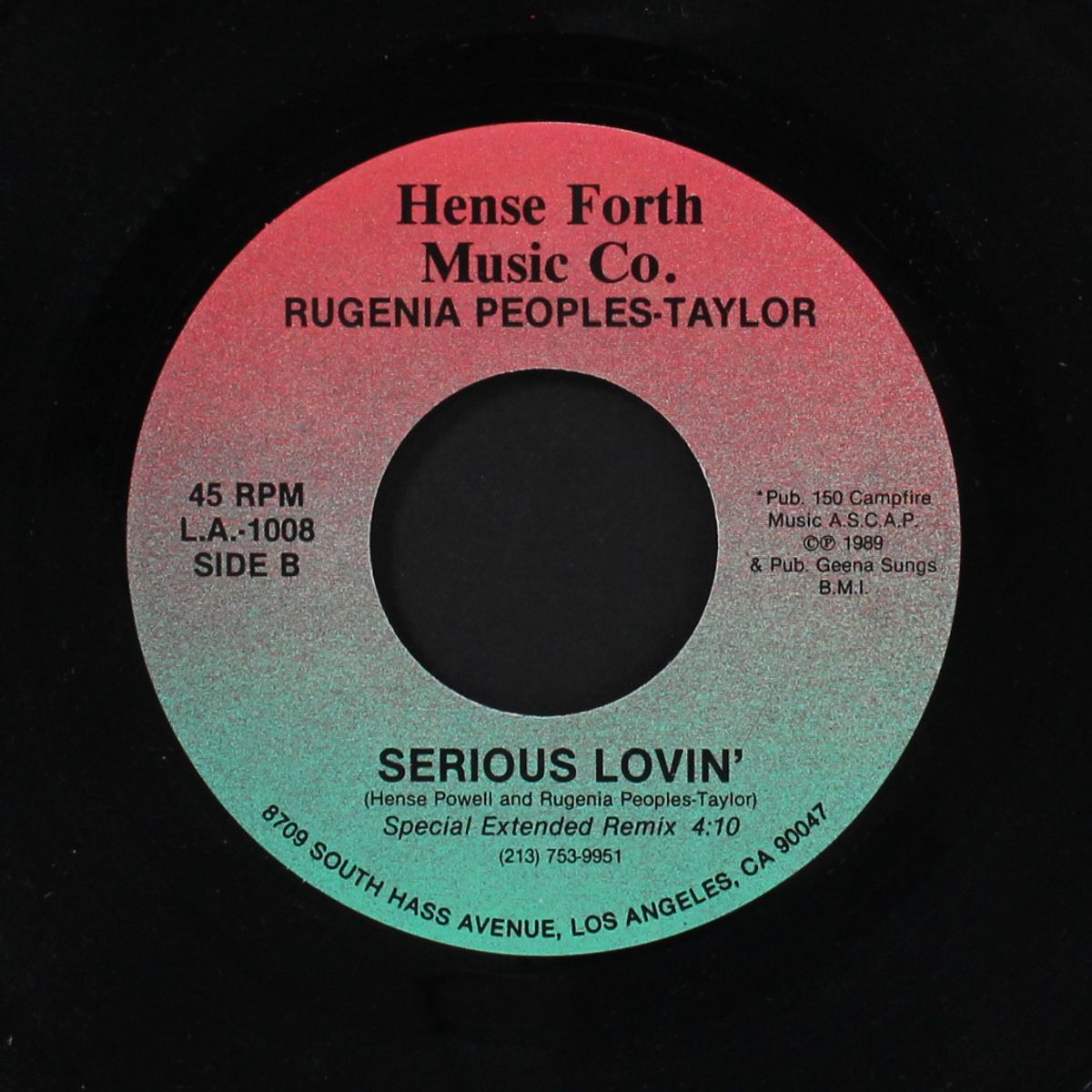 serious lovin' / special extended remix by RUGENIA PEOPLES-TAYLOR