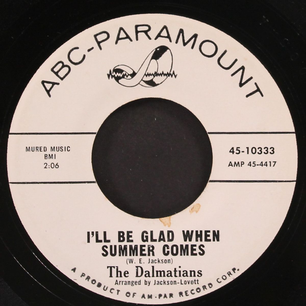rock'n time / i'll be glad when summer comes by DALMATIANS