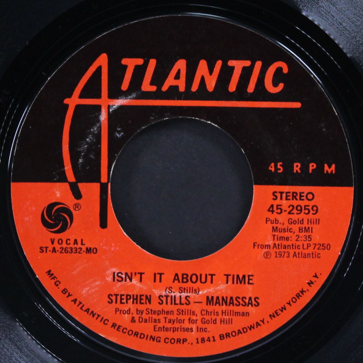 isn't it about time / so many times by STEPHEN STILLS-MANASSAS