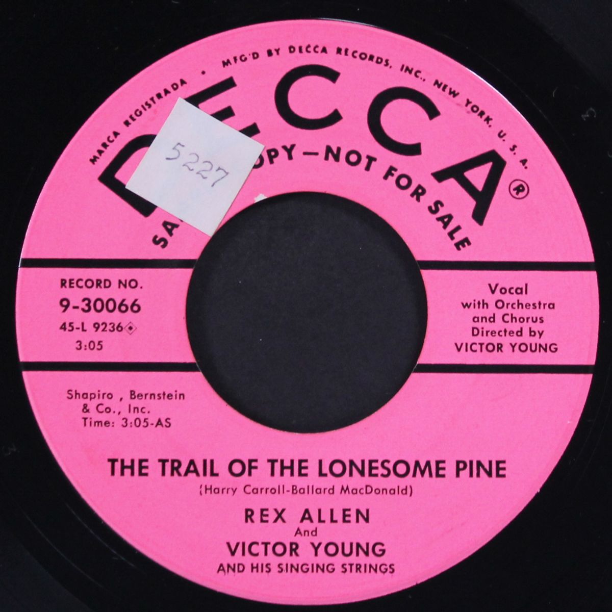 nothin' to do / the trail of the lonesome pine by REX ALLEN