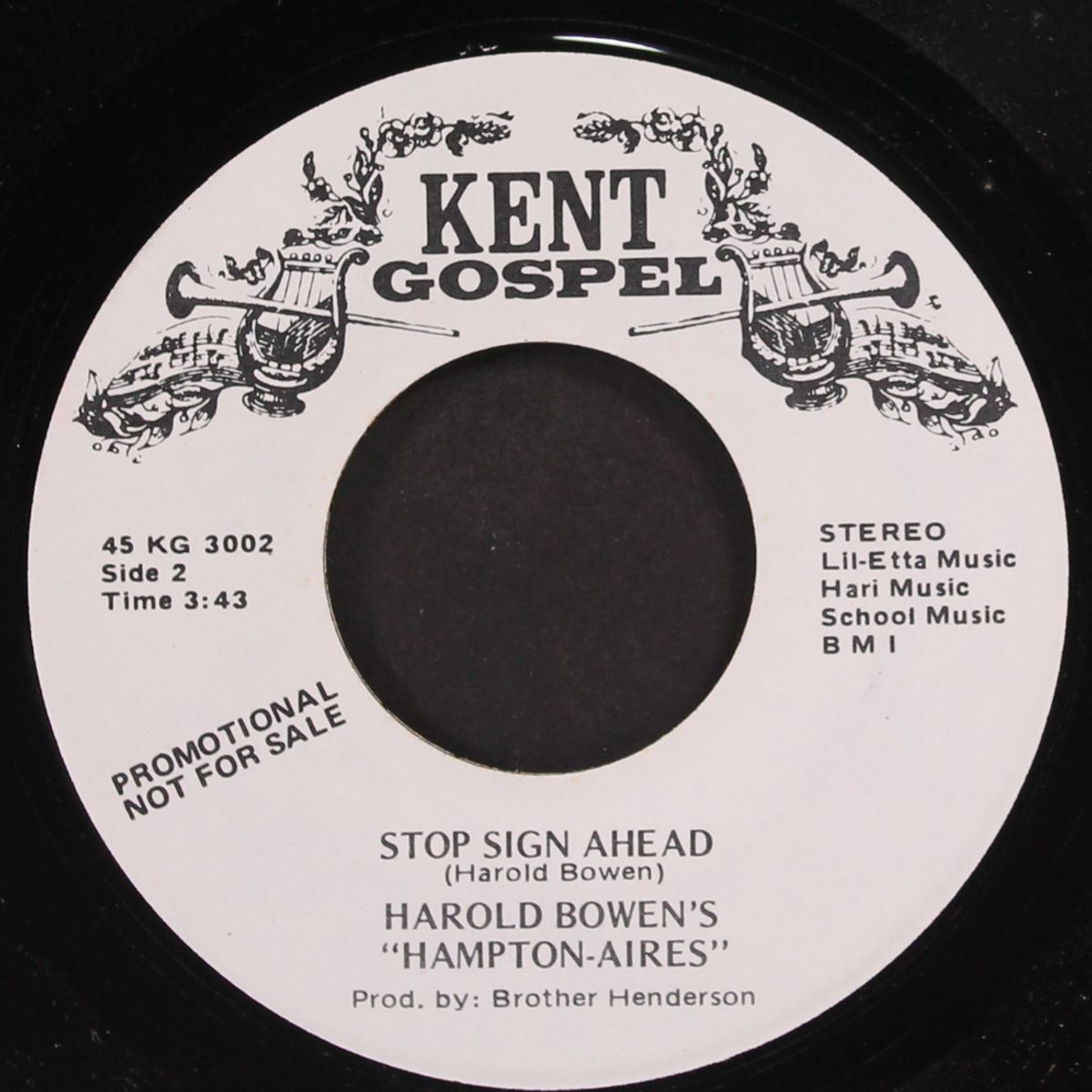 i've been changed / stop sign ahead by HAROLD BOWEN'S HAMPTON-AIRES